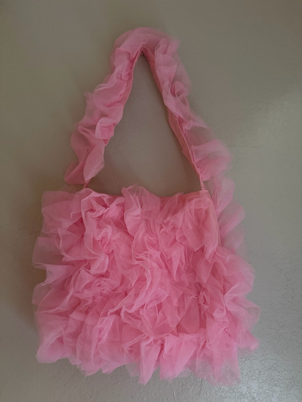 PINK RUFFLE MINI HANDBAG - Picture 5 of 8